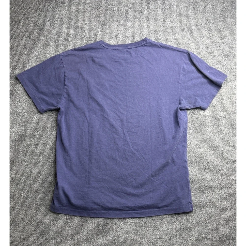 Polo Ralph Lauren Shirt Men's Small Purple Short Sleeve Pocket Cotton Blue